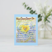 Wat kanker niet kan doen, is het gedicht Angel Art Briefkaart (Staand voorkant)