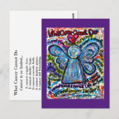 Wat kanker niet kan doen, is het gedicht engel-Bri Briefkaart (Voorkant / Achterkant)