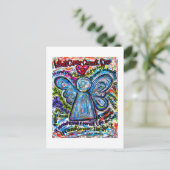 Wat kanker niet kan doen, is het gedicht engel-Bri Briefkaart (Staand voorkant)