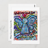 Wat kanker niet kan doen, is het gedicht engel-Bri Briefkaart (Voorkant / Achterkant)