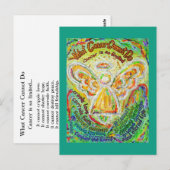 Wat kanker niet kan doen, is het gedicht engel-Bri Briefkaart (Voorkant / Achterkant)