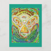 Wat kanker niet kan doen, is het gedicht engel-Bri Briefkaart (Voorkant)