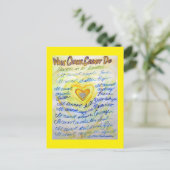 Wat kanker niet kan doen, is het gedicht engel-Bri Briefkaart (Staand voorkant)