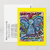 Wat kanker niet kan doen, is het gedicht engel-Bri Briefkaart (Voorkant / Achterkant)