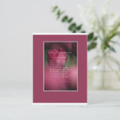 Wat kanker niet kan doen, ondersteunen en stimuler briefkaart (Staand voorkant)