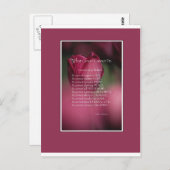 Wat kanker niet kan doen, ondersteunen en stimuler briefkaart (Voorkant / Achterkant)