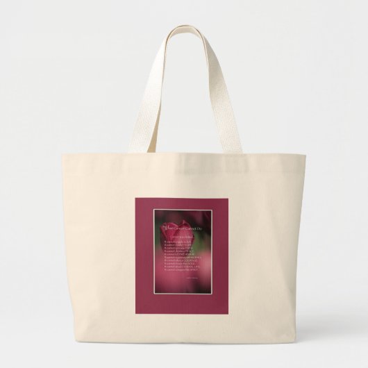 Wat kanker niet kan doen, ondersteunen en stimuler grote tote bag (Voorkant)