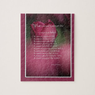 Wat kanker niet kan doen, ondersteunen en stimuler legpuzzel