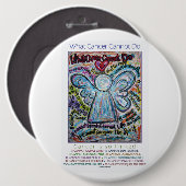 Wat kanker niet kan doen Poem Pins of Buttonnen Ronde Button 6,0 Cm (Voorkant /achterkant)