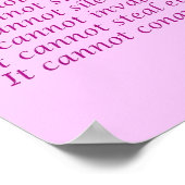 Wat kanker niet kan doen Poster afdrukken (Hoek)