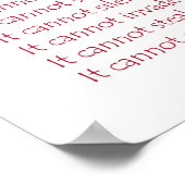 Wat kanker niet kan doen Poster afdrukken (Hoek)