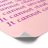 Wat kanker niet kan doen Poster afdrukken (Hoek)