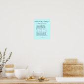 Wat kanker niet kan doen Poster afdrukken (Keuken)