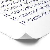 Wat kanker niet kan doen Poster afdrukken (Hoek)