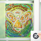 Wat kanker niet kan doen Rainbow Angel Window Clin Raamsticker (Huis)