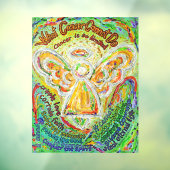 Wat kanker niet kan doen Rainbow Angel Window Clin Raamsticker (Vel 3)