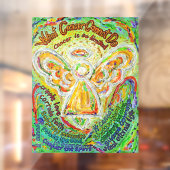 Wat kanker niet kan doen Rainbow Angel Window Clin Raamsticker (Vel 2)