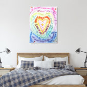 Wat kanker niet kan doen: regenboogkunst canvas (Insitu (Slaapkamer))