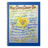 Wat kanker niet kan doen, waankunstjournaal notitieboek (Voorkant)