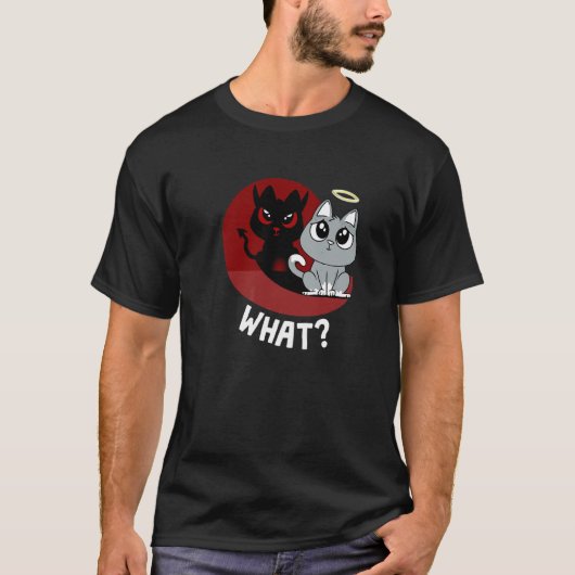 Wat Kat Kat Slechte Kitty Kitten Kat T-shirt (Voorkant)