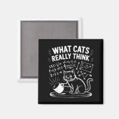 Wat katten echt grappig vinden kattenmeme fysica h magneet (Voorkant / Achterkant)