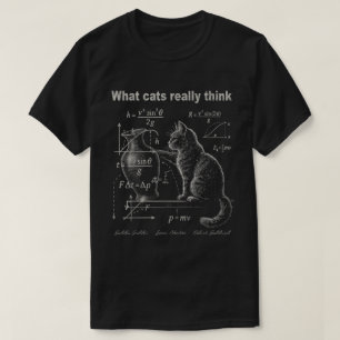 Wat katten echt grappige natuurkunde vinden t-shirt