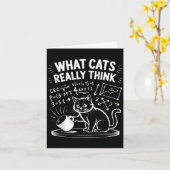 Wat katten grappig vinden grappige kattenmeme natu kaart (Gele Bloem)