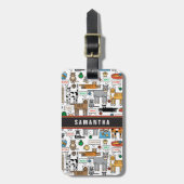 Wat katten zeggen bagagelabel (Voorkant verticaal)