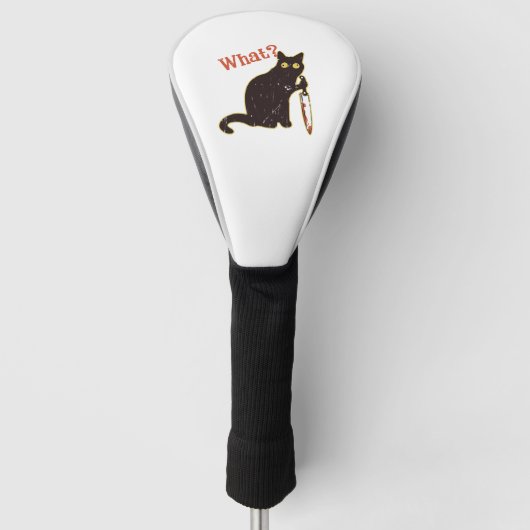 Wat - katteneigenaar golfheadcover (Voorkant)