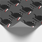 Wat kattenmoord met mes horror kathalloween cadeaupapier (Hoek)