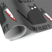 Wat kattenmoord met mes horror kathalloween cadeaupapier (Rol Hoek)