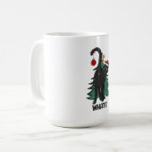 Wat? Kerstmis Black Cat vakantie ontwerp Koffiemok (Voorkant links)