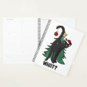 Wat? Kerstmis Black Cat vakantie ontwerp Planner (Display)
