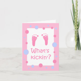 Wat Kickin baby showeruitnodiging is