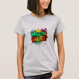 Wat kijk je grappig Graffiti Streetwear T-shirt