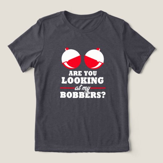WAT KIJKT U NAAR Tri-Blend SHIRT (Design voorkant)