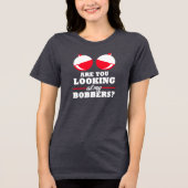 WAT KIJKT U NAAR Tri-Blend SHIRT (Voorkant)