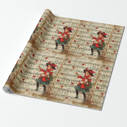 wat kind is dit kerstkarolscript cadeaupapier (Uitgerold)