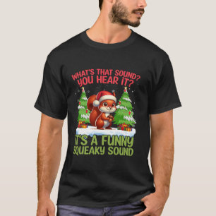 Wat klinkt dat grappige Santa Hat Squirrel Tree Sn T-shirt