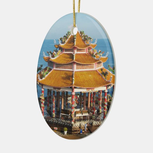 Wat Koh Loi ... Sriracha, Chonburi, Thailand Keramisch Ornament (Links)