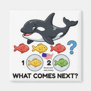 Wat komt er daarna? – Orca-patroonleermagneet Magneet