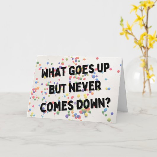 Wat komt er op de verjaardagskaart? kaart (Gele Bloem)