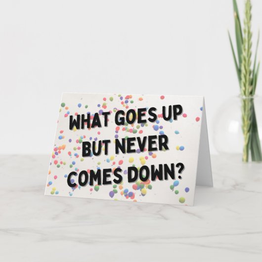 Wat komt er op de verjaardagskaart? kaart (Voorkant)