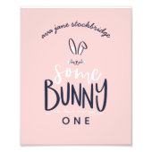 WAT KONIJN VERJAARDAGSFEEST FOTO AFDRUK (Voorkant)