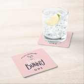 WAT KONIJN VERJAARDAGSFEEST KARTONNEN ONDERZETTERS (Insitu)