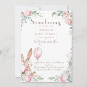 Wat konijntje baby shower kaart (Voorkant)