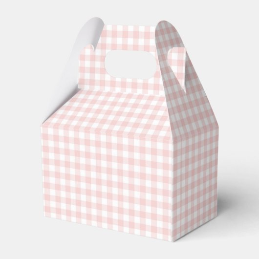 Wat konijntje Baby shower roze gingham Bedankdoosjes (Achterkant)