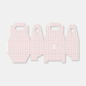 Wat konijntje Baby shower roze gingham Bedankdoosjes (Uitgevouwen)