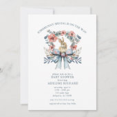 Wat konijntje speciale paasuitnodiging Baby shower Kaart (Voorkant)