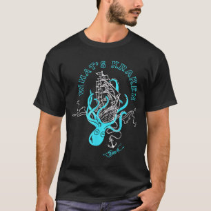 Wat Kraken Fun Octopus Zee Monster Grafisch T-shirt